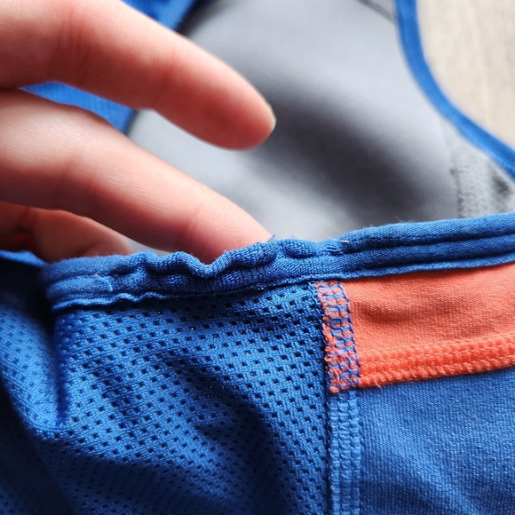 Nike medium Women's Blue and Orange Tank Top‎ - Picture 4 of 8